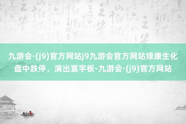 九游会·(j9)官方网站j9九游会官方网站绿康生化盘中跌停,演出寰宇板-九游会·(j9)官方网站